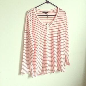 Nordstrom Red and White top